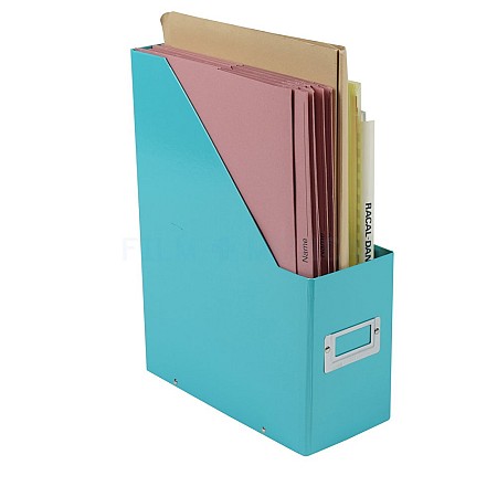 Turquoise File Holder Dressed